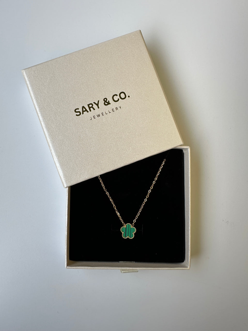 Serene - Clover 18k gold plated stainless steel necklace