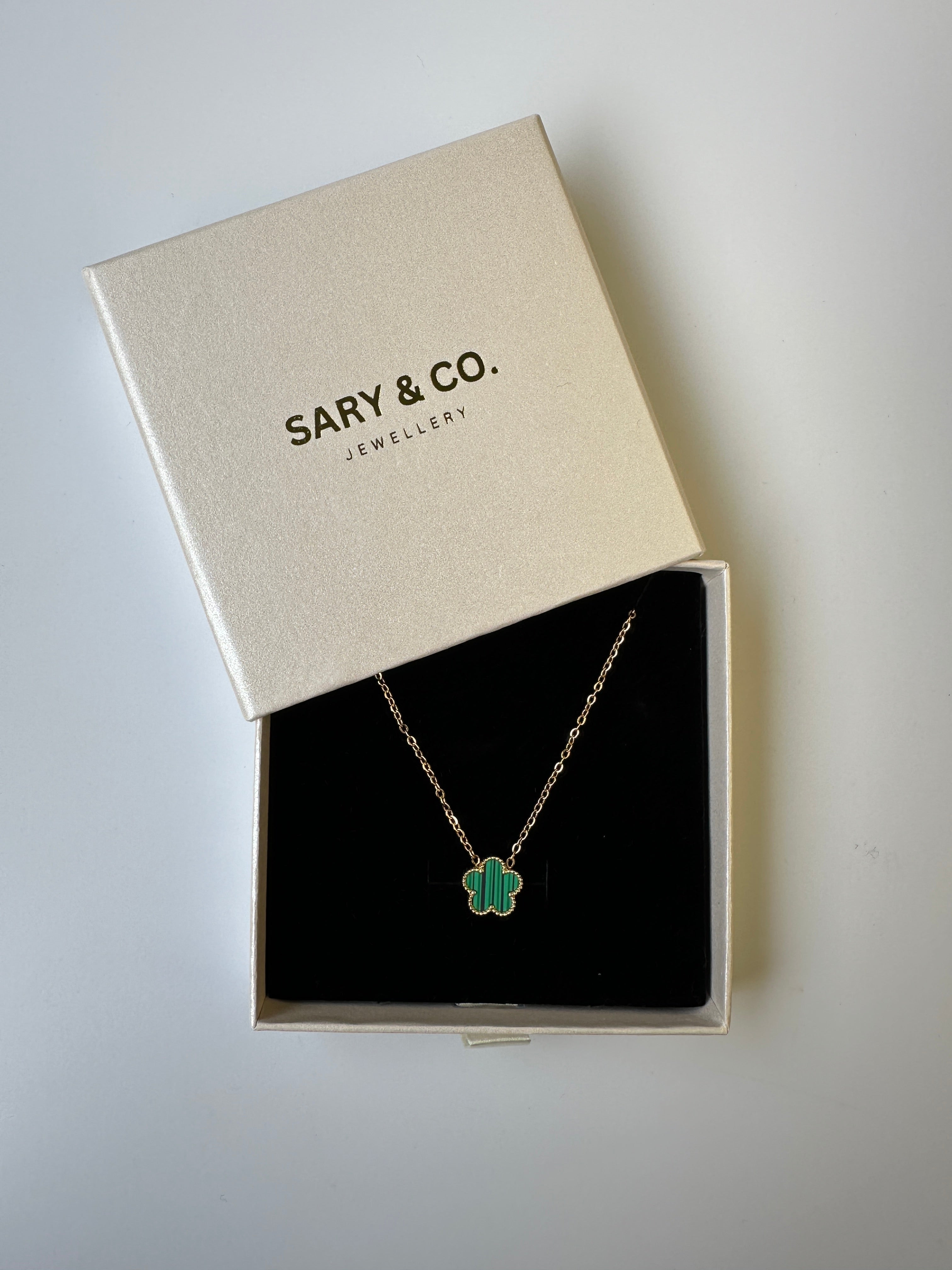 Serene - Clover 18k gold plated stainless steel necklace