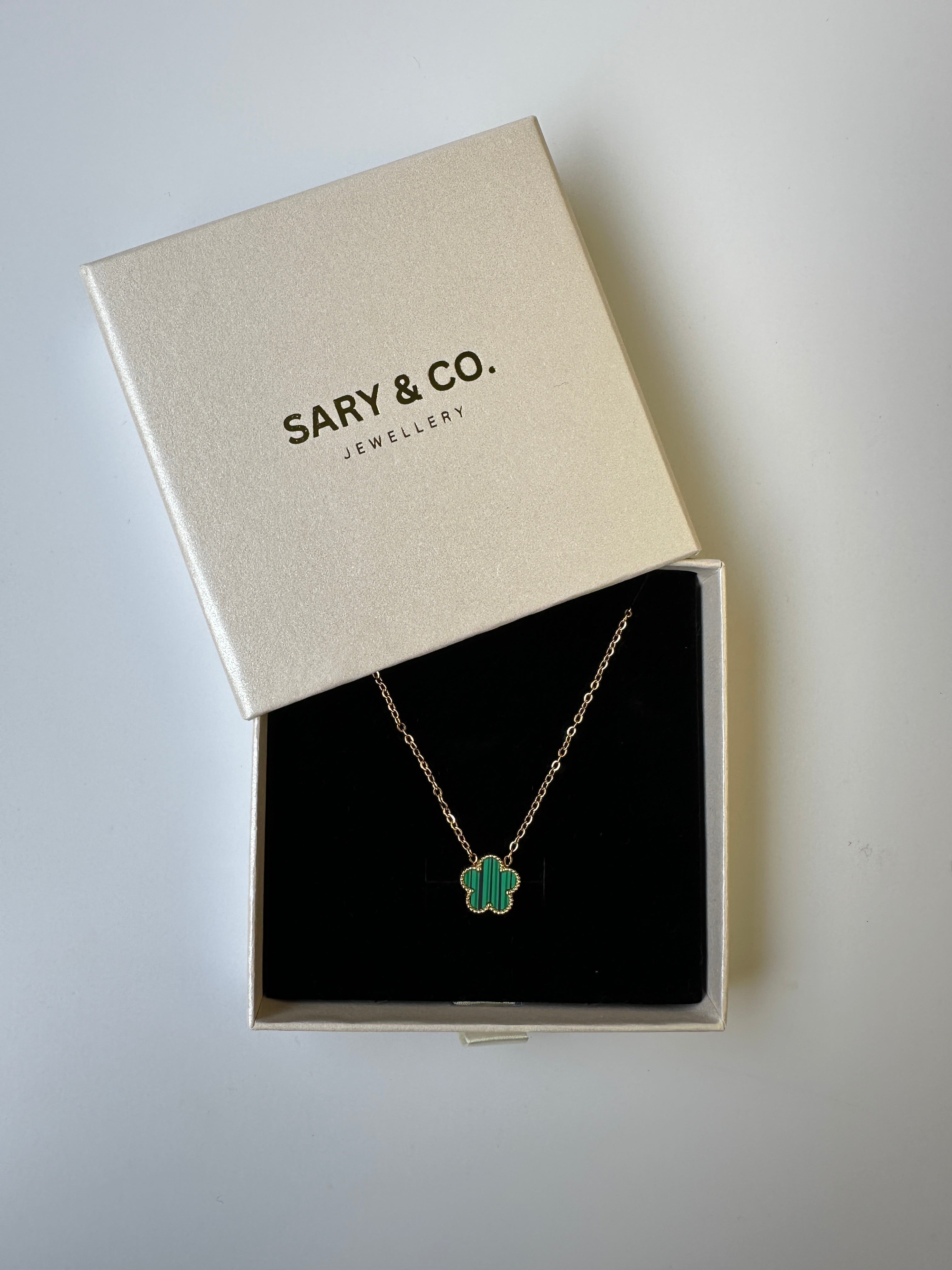 Serene - Clover 18k gold plated stainless steel necklace