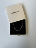 Joyce - Small zircon choker 18k gold plated stainless steel necklace