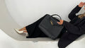Jade Woven Leather HandBag - Vegan Leather