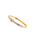Jade - 18k gold plated stainless steel Belt bangle