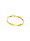 Sophie - 18k gold plated stainless steel zircon circle bangle