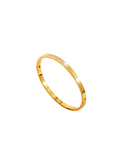 Jane - 18k gold plated stainless steel Single row zircon bangle