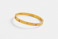 Sybil - 18k gold plated stainless steel clover bangle