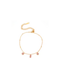 Pink Zircon Dainty - 18k gold plated stainless steel bracelet