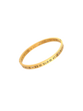 Roma - 18k gold plated stainless steel Roman numbers bangle